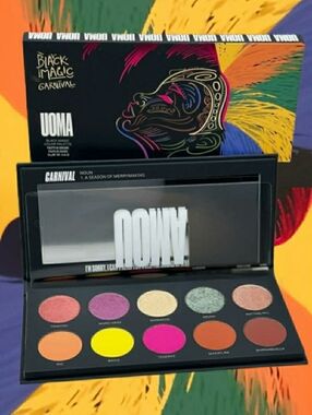 UOMA Beauty Black Magic CARNIVAL Palette LIMITED EDITION 10g *Brand New in Box